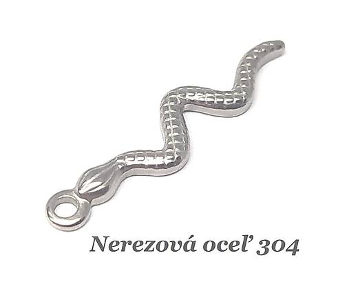 Komponenty - Had /M8198/ - nerezová oceľ 304 - 13767680_