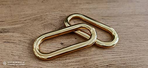Galantéria - Rúčka na tašku 11 x 5,2 cm - Zlatá - 13768238_