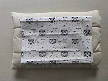 Detský textil - VLNIENKA Detská obliečka na vankúš 40 x 60 CM  na mieru 100% bavlna Panda Mint - 13769541_