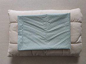 Detský textil - VLNIENKA Detská obliečka na vankúš 40 x 60 CM  na mieru 100% bavlna Triangel Mint - 13769530_
