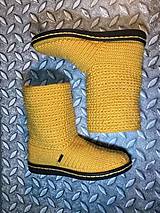 Ponožky, pančuchy, obuv - Háčkované čižmy - 13766691_