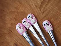 Príbory, varešky, pomôcky - Mačička (Biela) - 13771239_