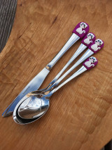 Príbory, varešky, pomôcky - Mačička (Biela) - 13771242_