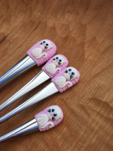 Príbory, varešky, pomôcky - Mačička (Biela) - 13771311_