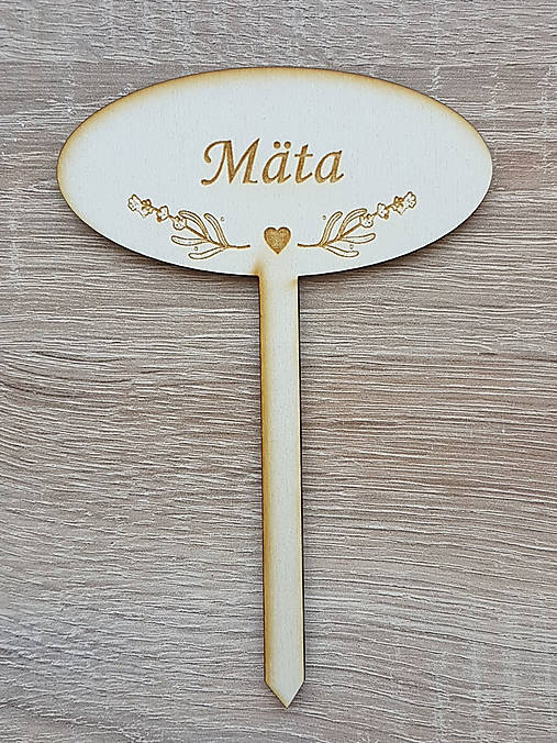 Dekorácie - Zapich ovál do byliniek Mäta - 13770152_