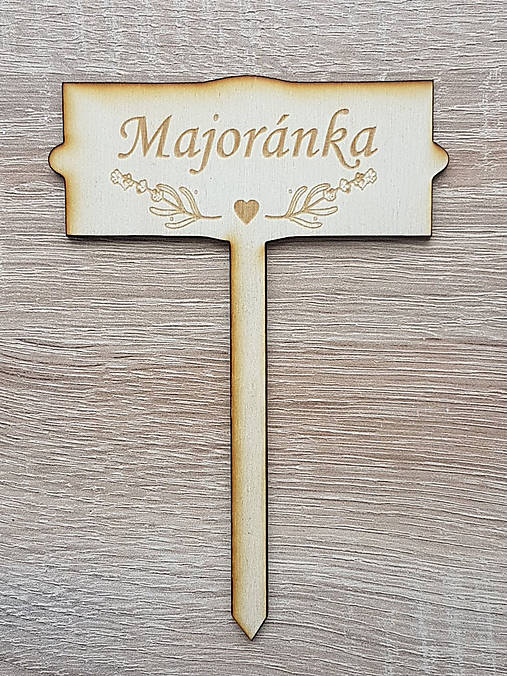 Dekorácie - Zapich do byliniek Majoránka - 13770171_