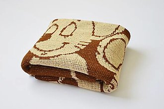 Detský textil - Detská pletená deka - 13771974_