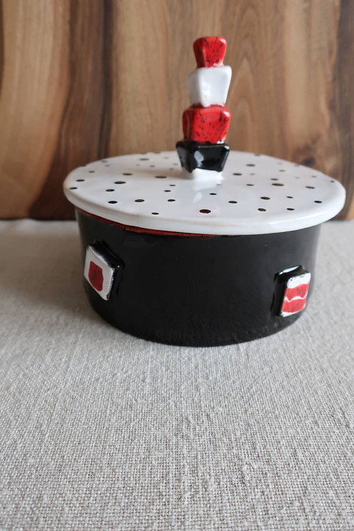 Nádoby - Keramická dóza - 13772585_