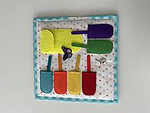 Hračky - Montessori kniha 6 listová + rúčky + zapínanie suchý zips - 13772109_