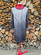 Šaty - Úpletové šaty - ombré so zipsom - 13772415_