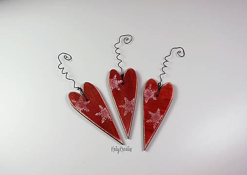 Dekorácie - Sada srdiečok - 13775320_