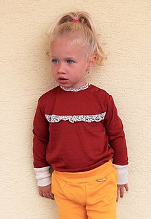 Detské oblečenie - Rostoucí merino body s ČIPKOU - 19 farieb - 13773938_