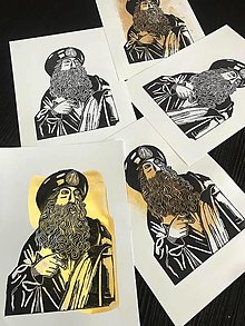 Grafika - Linoryt sv. Jakub od Majstra Pavla z Levoče grafika linoryt print - 13776220_