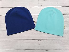 Detské čiapky - čiapka (Modrá) - 13775138_