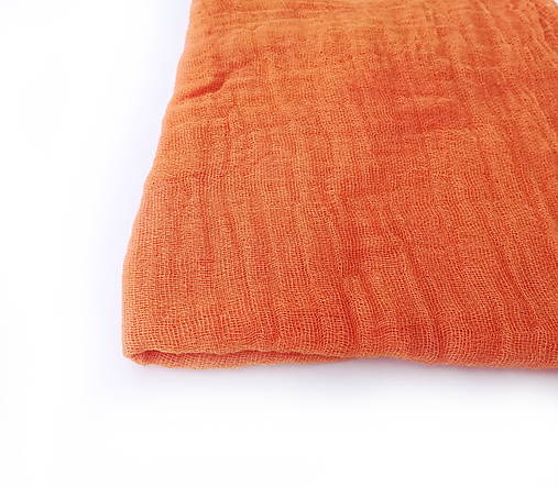 Šály a nákrčníky - "orange" bavlnený šál skladom:-) - 13775891_