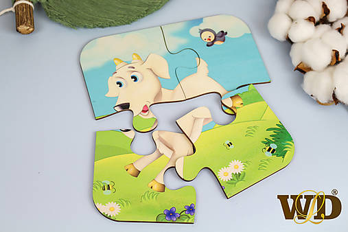 Hračky - Drevené puzzle - 13779499_