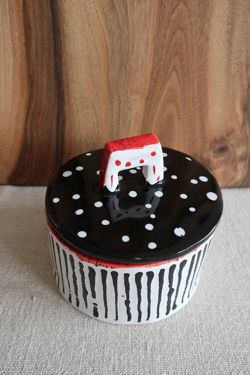 Nádoby - Keramická dóza - 13779877_