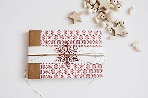 Papiernictvo - Vianočný minialbum - vločky (Vločka A) - 13780854_