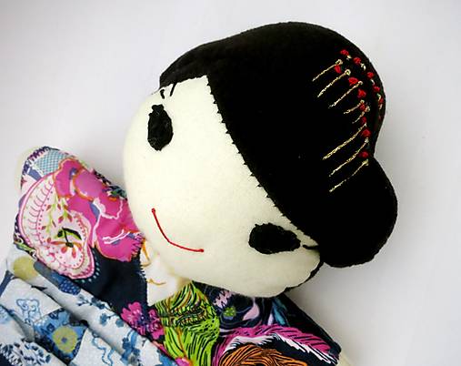 Maňuška Japonka/ Japonec v (NE)tradičnom kimone (na objednávku)