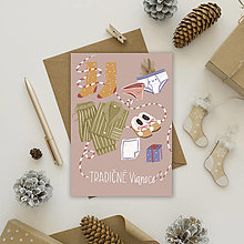 Papiernictvo - Vianočná pohľadnica - Tradičné Vianoce - 13784526_
