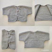 Iné oblečenie - Bolerko na bolesť horného CHRBTA / zamrznuté rameno/ bolesť pleca/  krčnej CHRBTICE  zo 100%  MERINO top super wash Grey - 13784645_