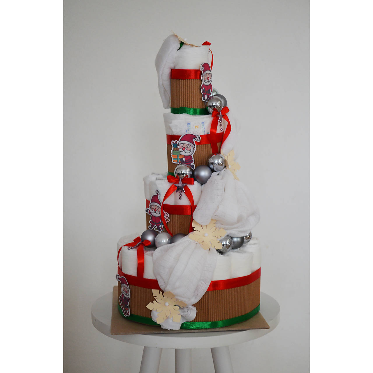 Plienková torta VIANOCE (Veľkosť plienok č.3 (4 - 9kg))