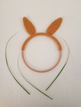 Háčkované ušká na kruhu - zajačik
