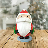 Dekorácie - Vianočná postavička a lá gulička figúrka - Santa - 13788852_