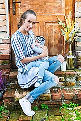 Oblečenie na dojčenie - upcyklované kojošaty (šaty na dojčenie) - 13792495_