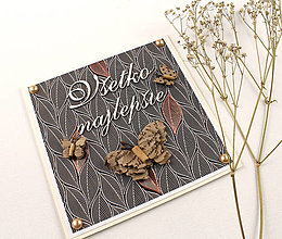 Papiernictvo - Pohľadnica Všetko najlepšie Motýľ - 13790828_