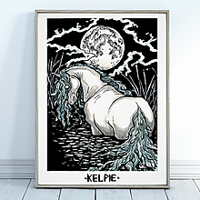 Obrazy - Kelpie - art print - tlač A4 - 13794242_