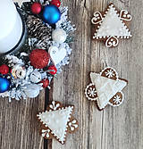 Dekorácie - Vianočné perníky stredné rôzne tvary viď. varianty (Hviezda) - 13796549_