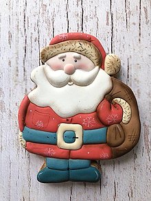 Príbory, varešky, pomôcky - Vykrajovačky - BLUE CHRISTMAS #436 (429 Santa, s naznačením, 11,5 x 9cm) - 13793991_