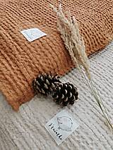 Úžitkový textil - Ľanový waflový prehoz na posteľ - 13797201_