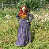 Sukne - Maxi sukňa z dvojité gázoviny, fialová S-XL - 13794408_