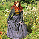 Sukne - Maxi sukňa z dvojité gázoviny, fialová S-XL - 13794409_