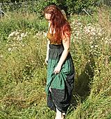 Sukne - Maxi sukňa černo-zelená S-L - 13794618_