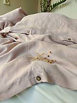 Úžitkový textil - Ľanové obliečky Simply Fresh Pink - 13796670_