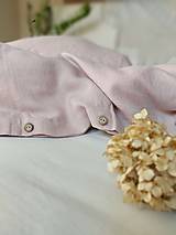 Úžitkový textil - Ľanové obliečky Simply Fresh Pink - 13796671_