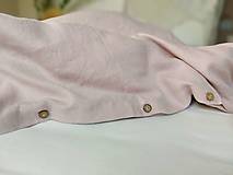 Úžitkový textil - Ľanové obliečky Simply Fresh Pink - 13796672_