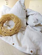 Úžitkový textil - Ľanové obliečky Simply Fresh White - 13796698_
