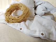 Úžitkový textil - Ľanové obliečky Simply Fresh White - 13796700_