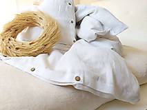 Úžitkový textil - Ľanové obliečky Simply Fresh White - 13796701_