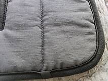 Detský textil - VLNIENKA podložka do kočíka THULE  Urban Glide 2 100% MERINO TOP SUPER WASH Grey 100% ľan Antracit ju - 13800693_