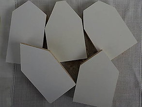 Materiál ručne robený - Domčeky-biele - 13799339_