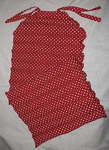 Úžitkový textil - FILKI súprava do auta bavlnená (červená s bodkami) - 13797708_
