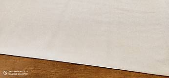Textil - Látka pretkávaná lurexovou niťou striebornou- cena za 10 cm - 13802444_