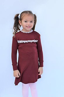 Detské oblečenie - Rostoucí merino šaty s KRAJKOU - 13803087_