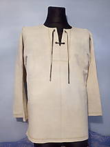 Pánske oblečenie - pravá ľanová krojová košeľa - 13804805_