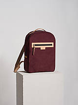 Batohy - Backpack Velvet bordo - 13804615_
